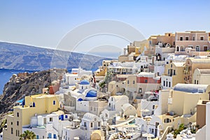 Oia village cityscape during daytime in Santorini island