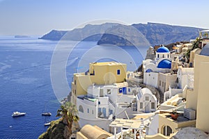 Oia village cityscape during daytime in Santorini island