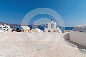 Oia village - Santorini Cyclades island - Aegean sea - Greece