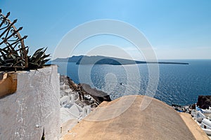 Oia village - Santorini Cyclades island - Aegean sea - Greece