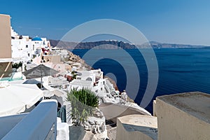 Oia village - Santorini Cyclades Island - Aegean sea - Greece