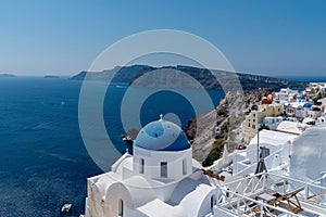 Oia village - Santorini Cyclades Island - Aegean sea - Greece