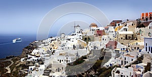 Oia village on Santorini island