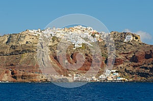 Oia village at Santorini island, Greece