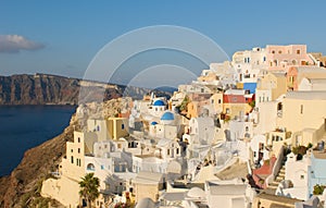 Oia village at Santorini island, Greece