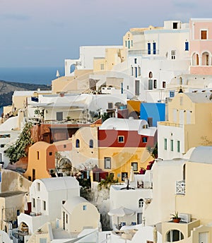 Oia village at Santorini island, Greece