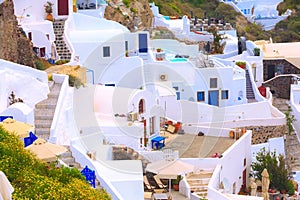 Oia Village in Santorini Island in Greece