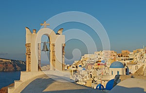 Oia village at Santorini island, Greece