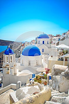 Oia Village on Santorini Island, Greece