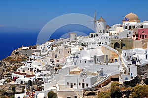 Oia village, Santorini island, Greece photo