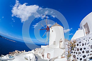 Oia village on Santorini island in Greece