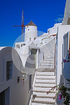 Oia village on Santorini island in Greece