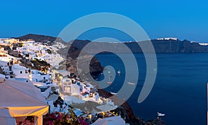 Oia village at the sunset - Aegean sea - Santorini island - Greece