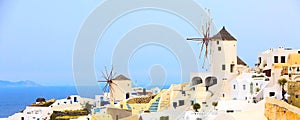 Oia windmill in Santorini island, Greece