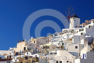 Oia windmills, Santorini, Greece