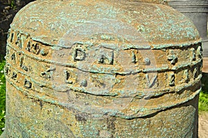 OId bronze bell near Esztergom Basilica