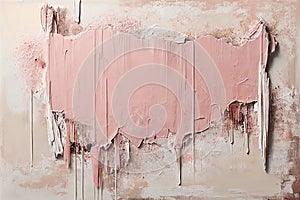 Oil and acrylic painted textured wall. Abstract pastel color brushstroke texture background. AI generated