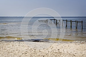 Oil Along the Beach, Mississippi