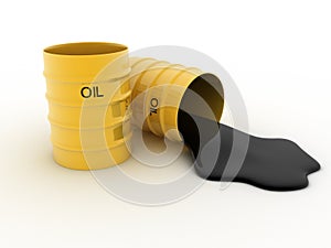 Oil barrel up