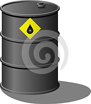Oil barrel vector illustration
