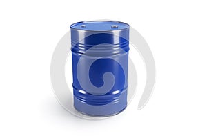 Oil Barrel On White With Clipping Path