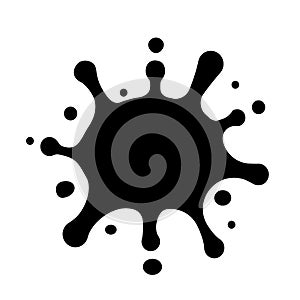 Oil blast sign - vector