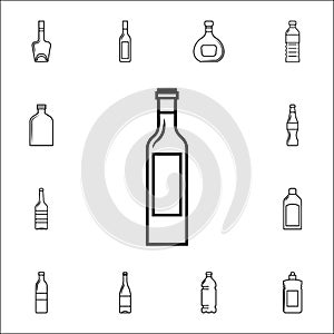 oil bottle icon. Bottle icons universal set for web and mobile