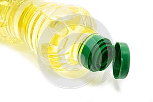 Oil Bottle on the White Background