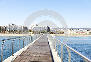 Oil bridge in Badalona, Barcelona