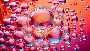 Oil bubbles abstract background