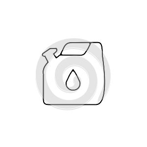 oil canister line icon. oil canister linear outline icon