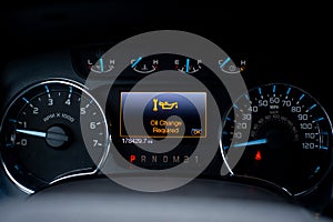 Oil Change Reminder Display