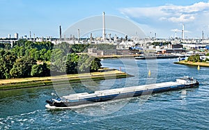 Oil and chemical port of Rotterdam in the Netherlands