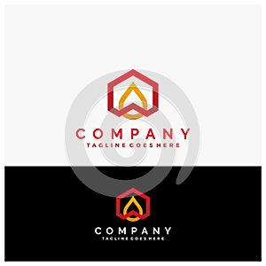 Oil Clean & Simple Oil Energy Company logo brand design [vector]