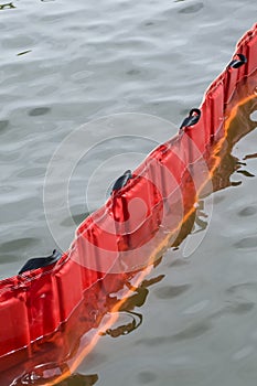 Oil containment boom photo