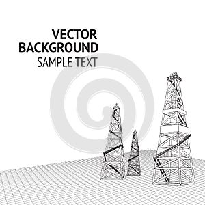 Oil derrick background