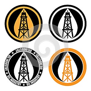 Oil derrick logo