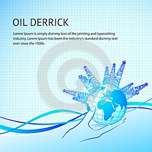 Oil derricks