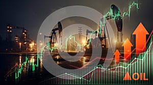 Oil Drilling Rigs and Market Performance Charts