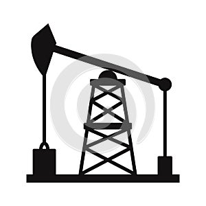 Oil drilling Vector Icon which can easily modify or edit