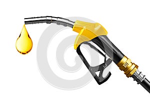 Oil Dripping From a Gasoline Pump