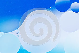 Oil drop background in blue