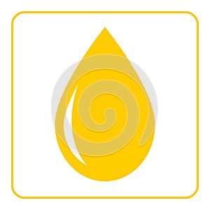 Oil drop flat icon 1