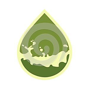 Oil drop icon, can be used for logo and brand name, vector illustration