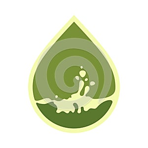 Oil drop icon, can be used for logo and brand name, vector illustration