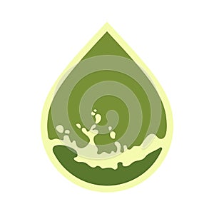 Oil drop icon, can be used for logo and brand name, vector illustration