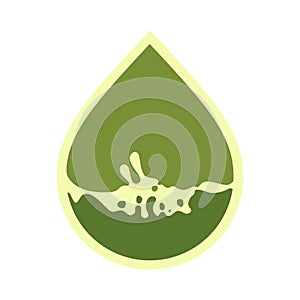 Oil drop icon, can be used for logo and brand name, vector illustration