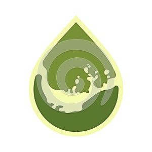 Oil drop icon, can be used for logo and brand name, vector illustration