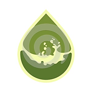 Oil drop icon, can be used for logo and brand name, vector illustration