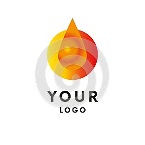 Oil drop logo. Logotype. Vector